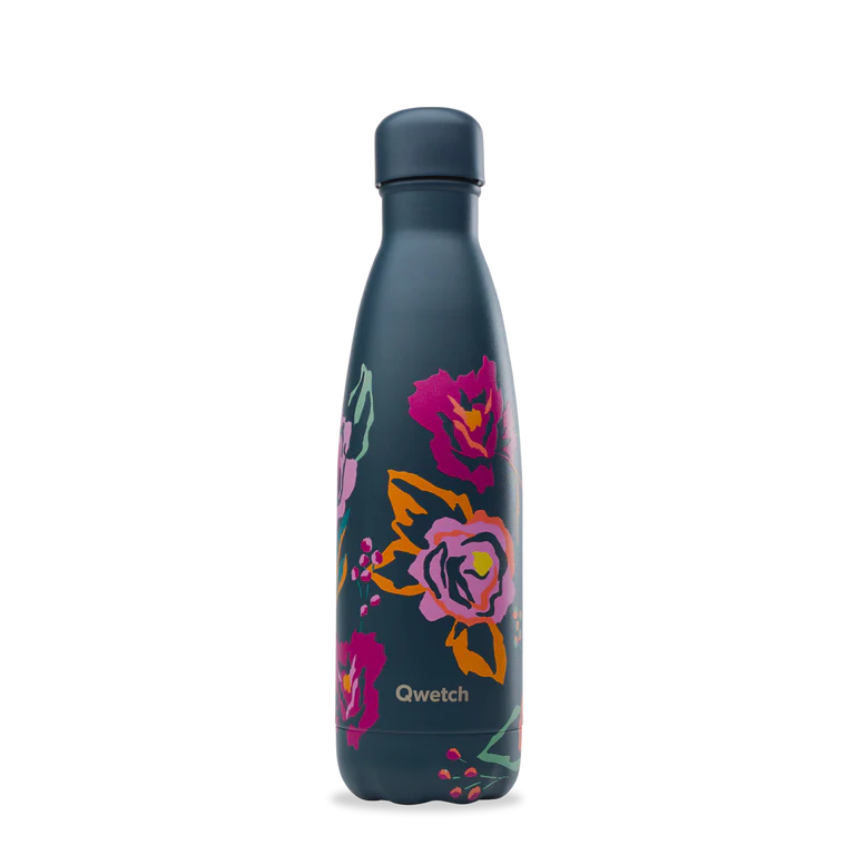 Qwetch Bouteille isotherme inox bouquet camelia 500ml - 9399